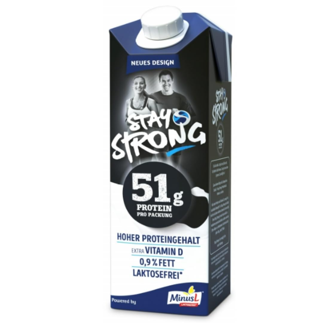 Minus L Stay Strong Milch 1000 ml – Laktosefreie Milch,10 Er – Bild 2