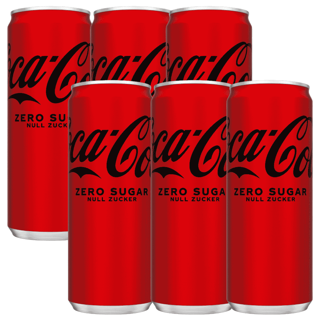 Coca-Cola Zero Sugar 6 x 330 ml Einweg – Zuckerfrei