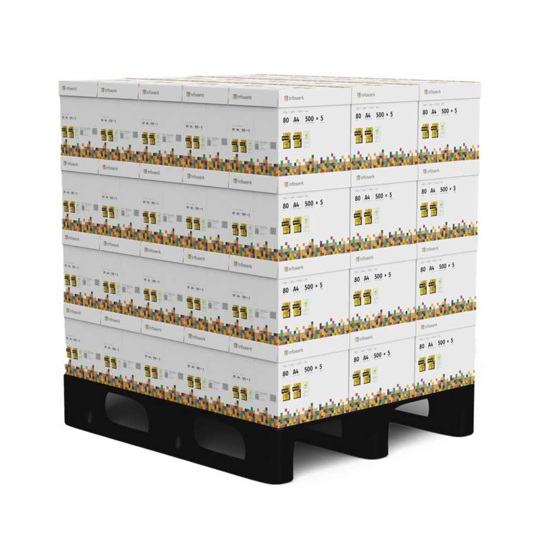 Infowerk Kopierpapier A4 80 g/m² – 150000 Blatt Weiß