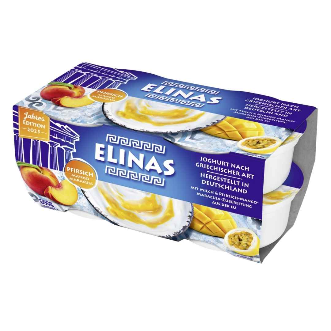 Elinas Joghurt Pfirsich Mango Maracuja 4x150 g