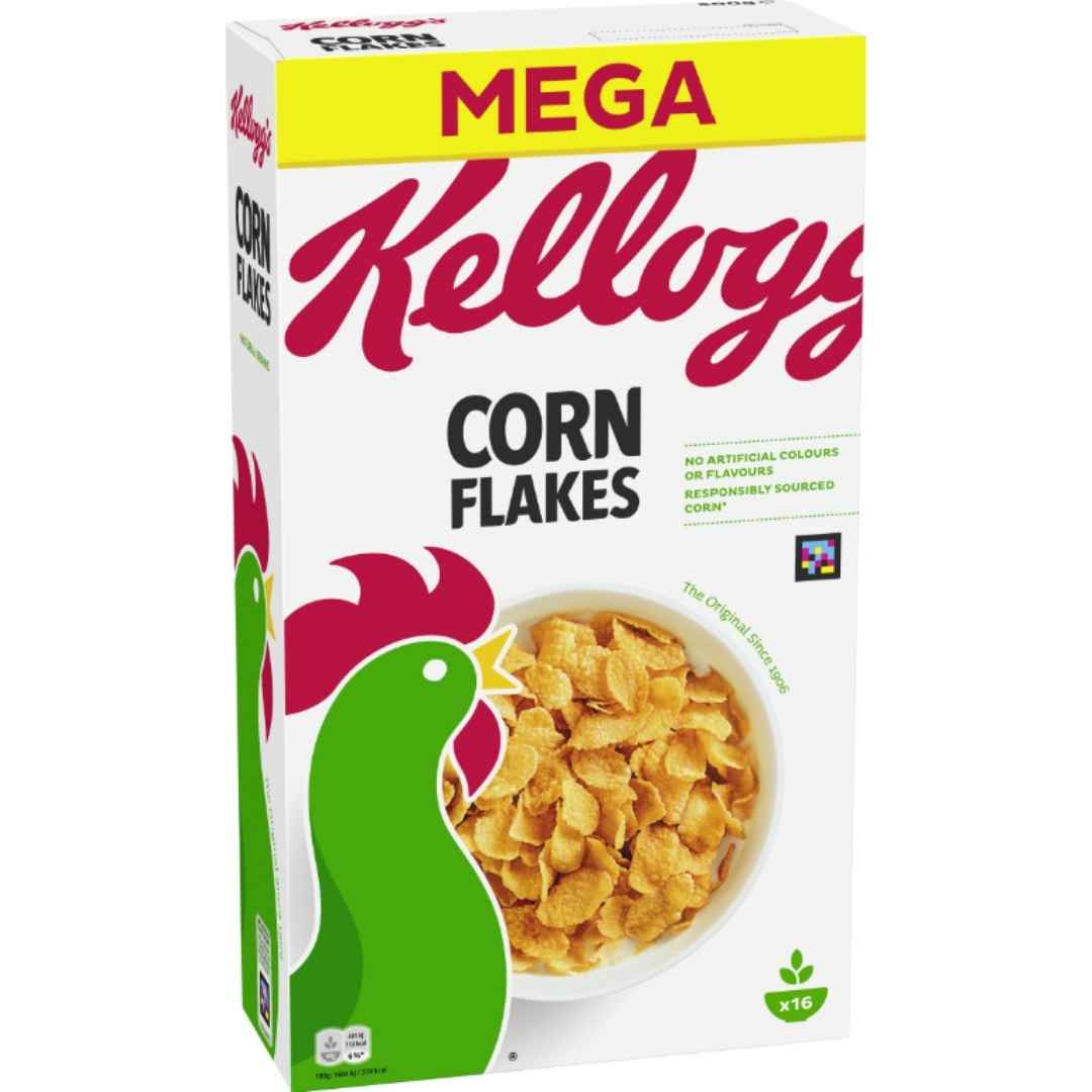 Kelloggs Cornflakes 500 g Knusprige Frühstückscerealien aus Mais