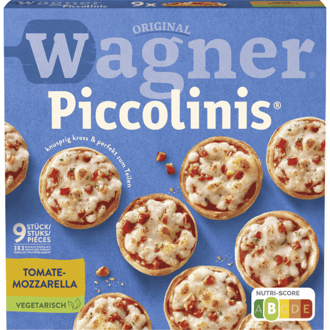 Wagner Piccolinis Pizza 270 g – Tomate Mozzarella Tiefkühlpizza