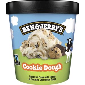 Ben & Jerry's Cookie Dough Eis 500 ml – Vanilleeis mit Keksteig