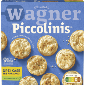 Wagner Piccolinis Pizza 270 g – Drei Käse Steinofen