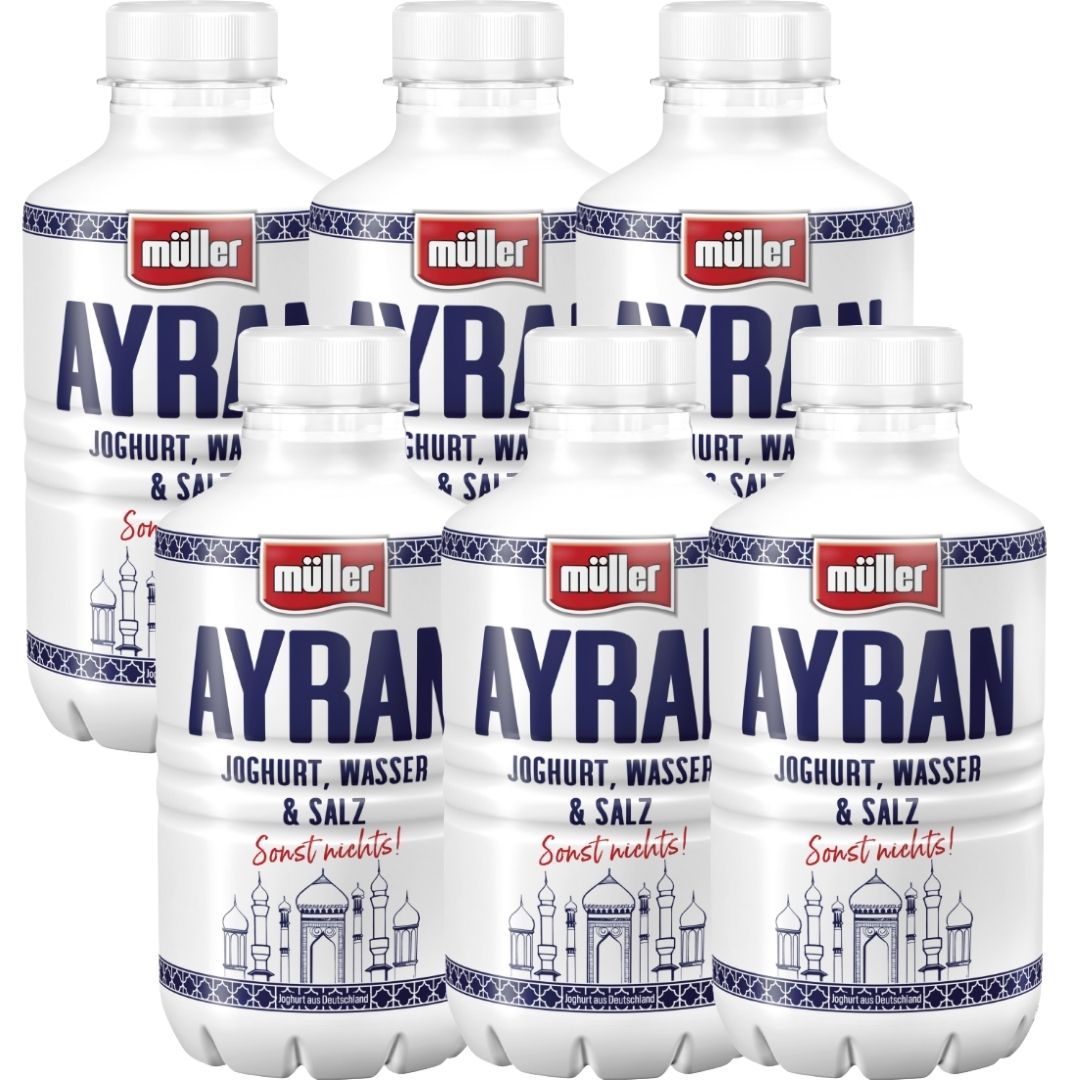 Müller Ayran 500 ml – Joghurtgetränk für Erfrischung & Alltag