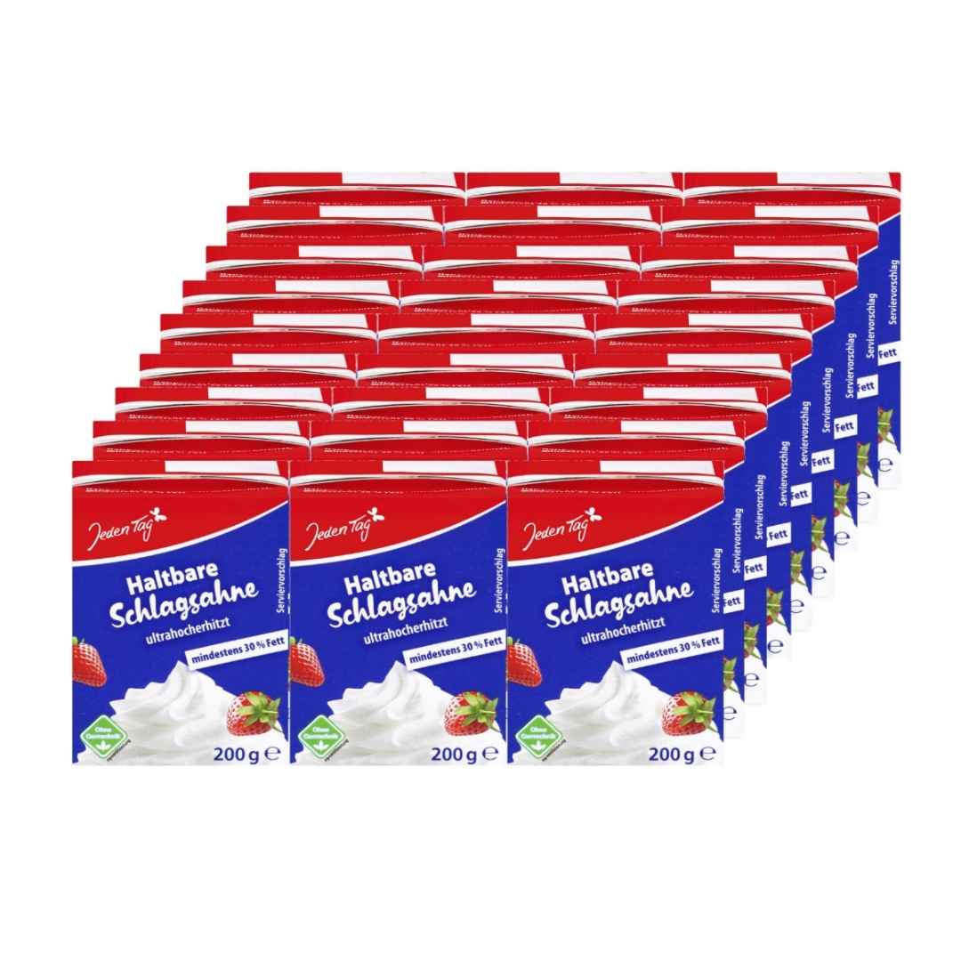 Jeden Tag H-Schlagsahne 30% 27 x 0,20 kg – Schlagsahne