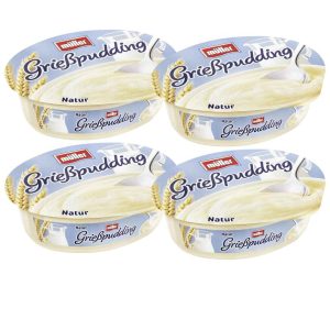 Müller Grießpudding Natur 200 g – Dessert, 4Er