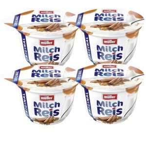 Müller Milchreis Original Zimt 200 g – Dessert Alltag & Snack 4 Er