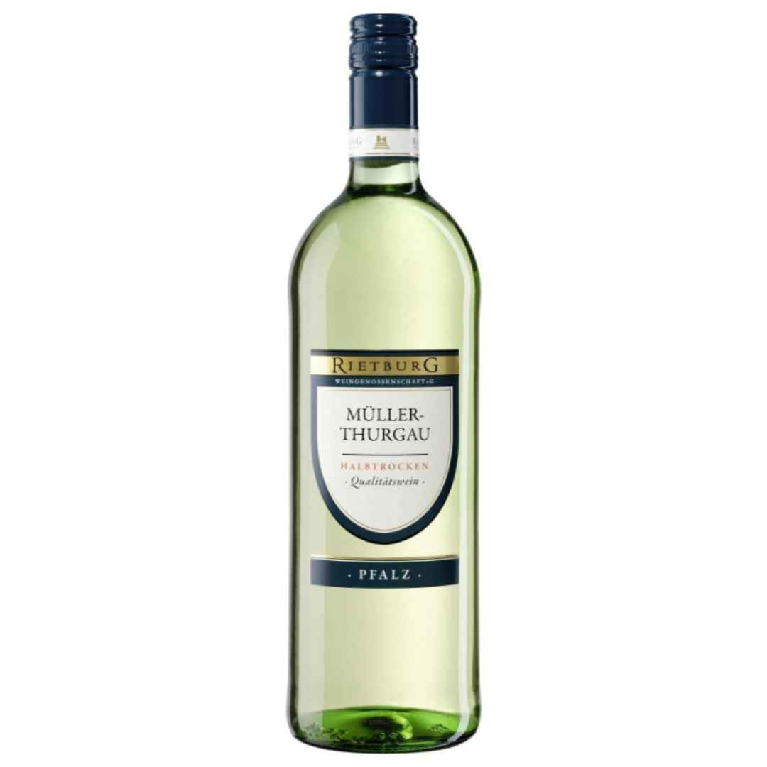 Rietburg Müller-Thurgau halbtrocken 1 l – Weißwein Alltag