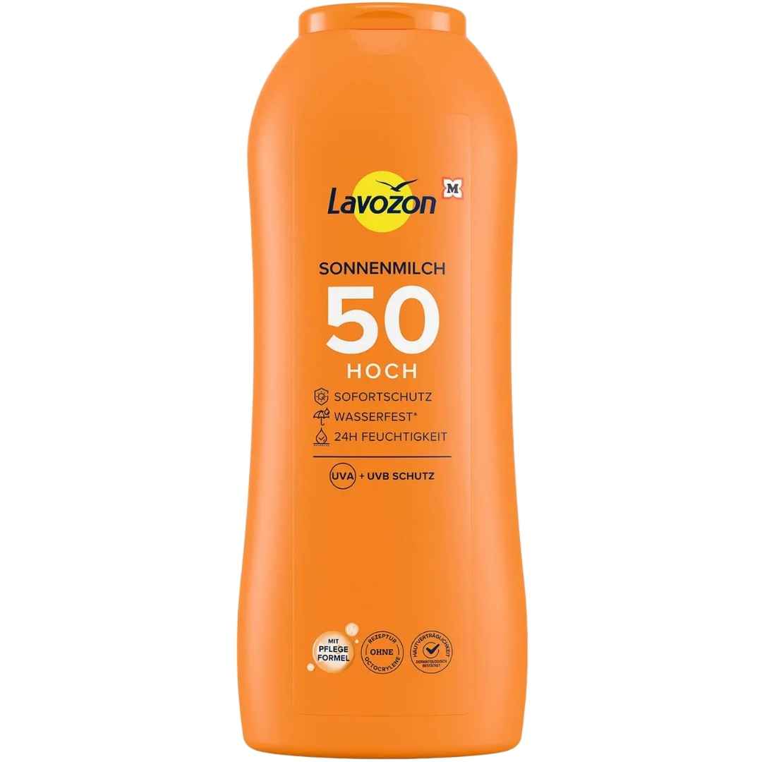 LAVOZON Sonnenmilch LSF 50 500 ml – Hoher Sonnenschutz für die ganze Familie