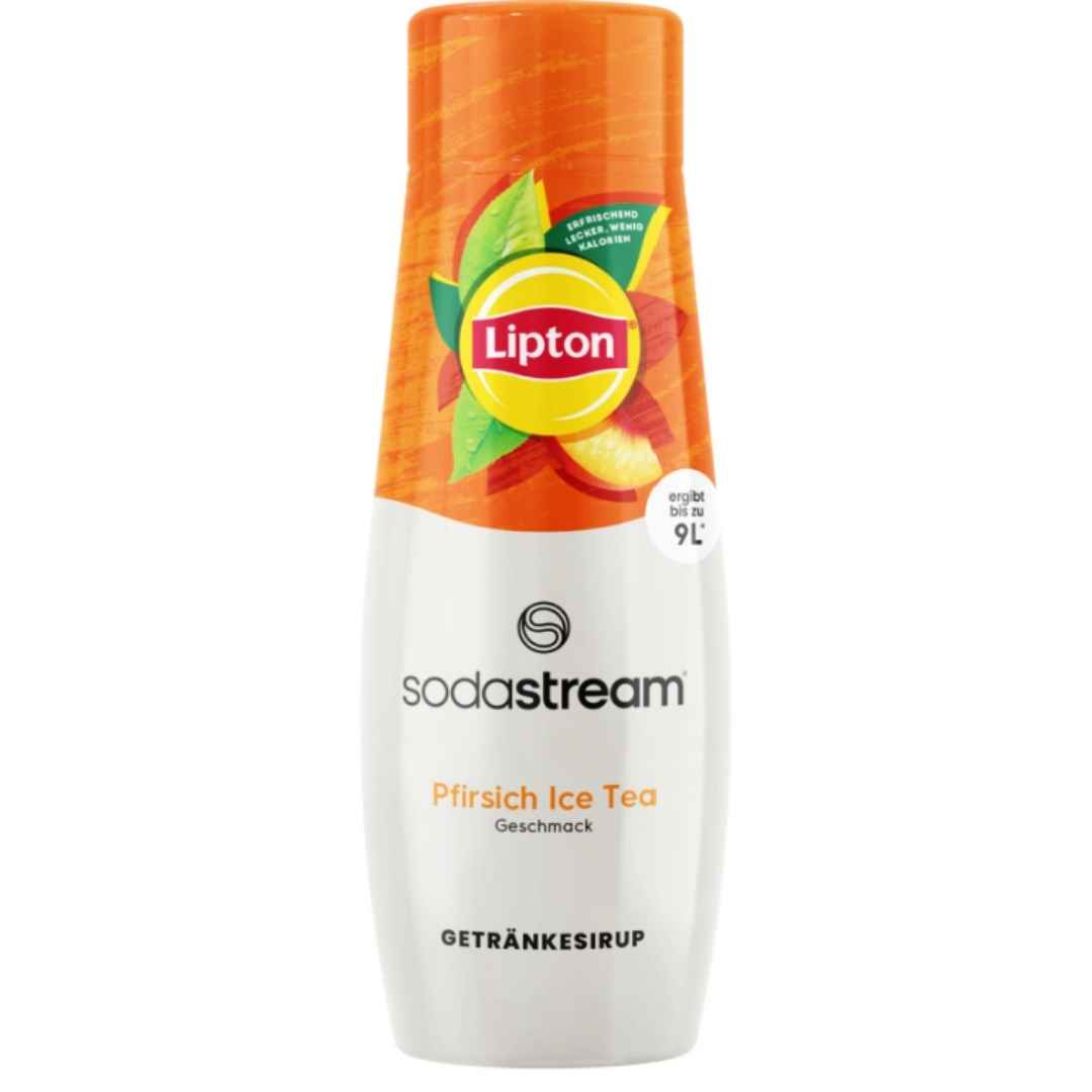 SodaStream Sirup Lipton Ice Tea Pfirsich 440 ml – Sirup für bis zu 9 Liter Eistee
