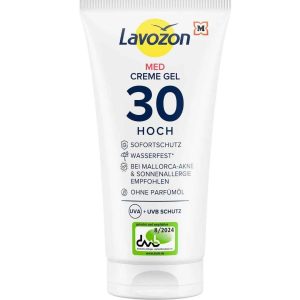 LAVOZON Med Creme Gel LSF 30 150 ml – Sonnencreme für empfindliche Haut
