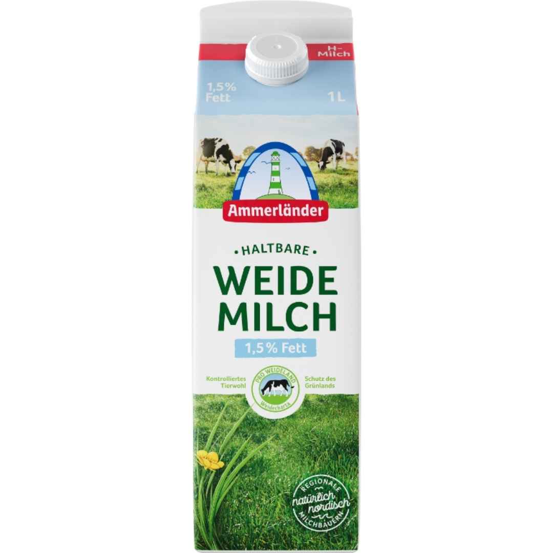 Ammerländer Weidemilch 1,5% H-Milch 1L