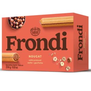 Frondi Waffeln Nougat 250 g – Knusprige Waffeln mit Nougatcreme