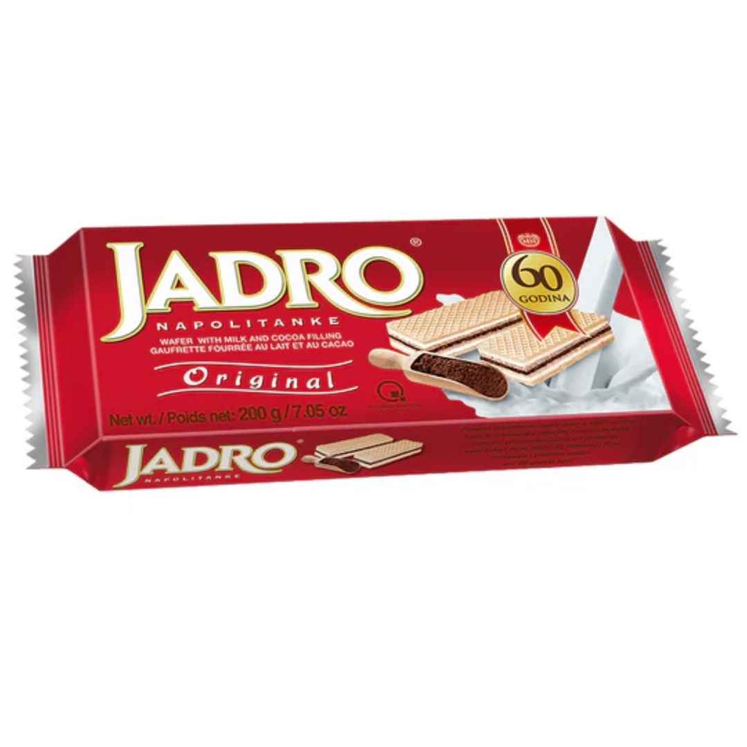 Jadro Napolitanke Original 200 g – Knusprige Waffelschnitten mit Haselnusscreme