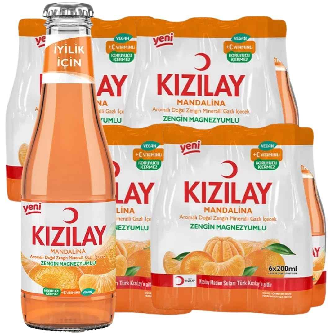 Kızılay Mandarine Mineralwasser 24 x 200 ml