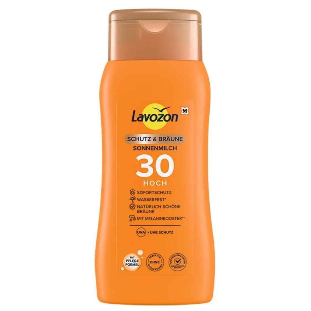 LAVOZON Schutz & Bräune Sonnenmilch 200ml LSF 30