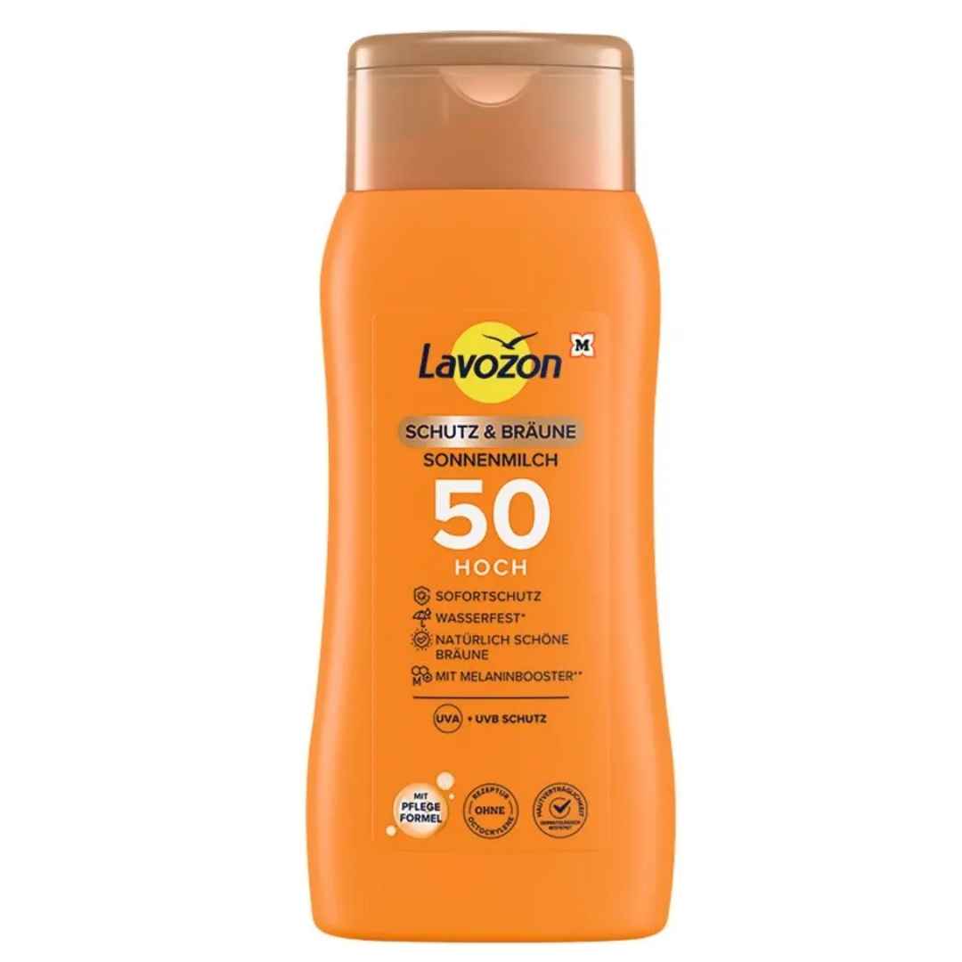 LAVOZON Schutz & Bräune Sonnenmilch 200ml LSF 50