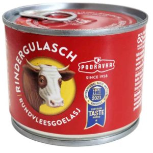 Podravka Rindergulasch 200g – Herzhaftes Gulasch in Konserve