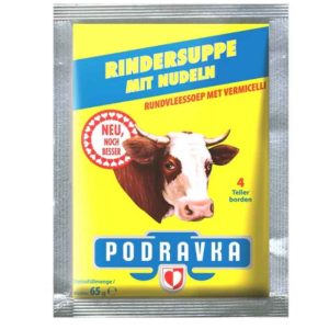 PODRAVKA Rindersuppe mit Nudeln 65g – Klassische Nudelsuppe