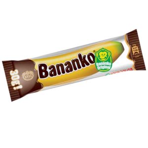 Kraš Bananko 30 g – Bananenschaumriegel mit Schokoladenüberzug