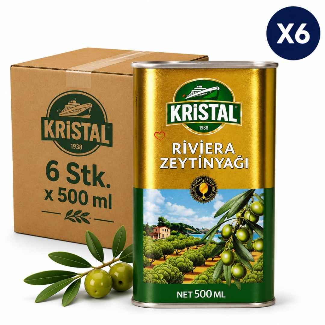 Kristal Riviera Extra Vergine Olivenöl 6x500ml