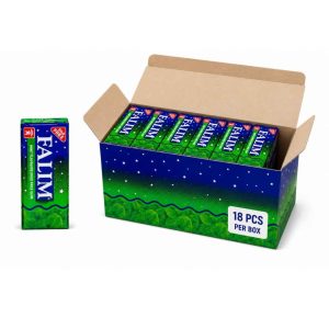 Falım Zuckerfreier Minz Kaugummi 18x100 Stück