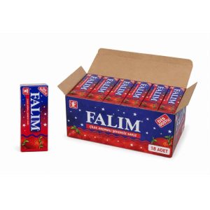 Falım Erdbeer Kaugummi 18x100 Stück