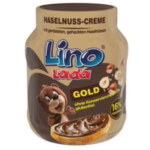 Lino Lada Gold 350 g – Milch Haselnuss Creme