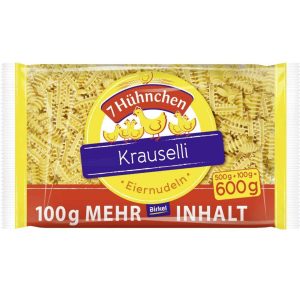 Birkel 7 Hühnchen Eiernudeln Krauselli 600 g – Eiernudeln