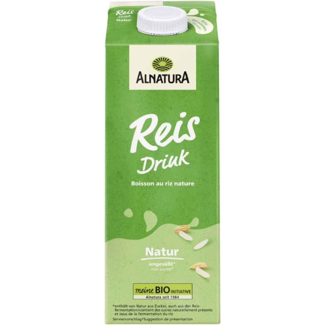 Alnatura Reis Drink ungesüßt 1 l – Bio Reisdrink ohne Zuckerzusatz