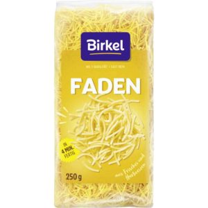 Birkel's No. 1 Faden 250 g – Feine Frischei-Nudeln für Suppen
