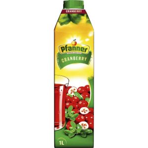 Pfanner Cranberry 1 l – Fruchtgetränk mit Cranberry