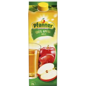 Pfanner 100% Apfel 2 l – Direktsaft ohne Zuckerzusatz