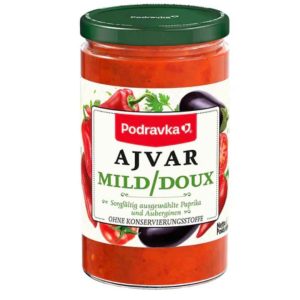 Podravka Ajvar mild 350 g – Paprika Auberginen Creme