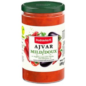 Podravka Ajvar mild 690 g – Paprika Auberginen Creme