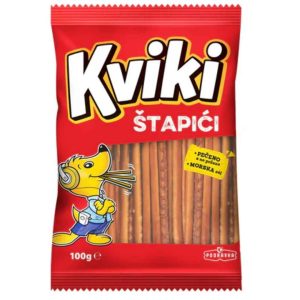 Kviki Salzstangen 100 g – Knusprige Salzgebäck Sticks