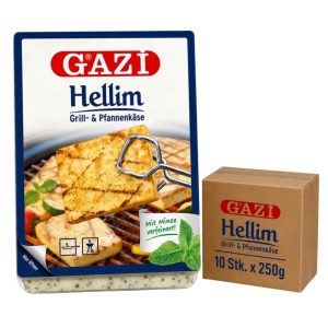 GAZI Hellim Grillkäse mit Minze 10 x 250 g