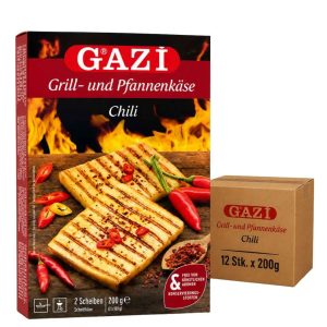 GAZI Grill- und Pfannenkäse Chili 12 x 200 g