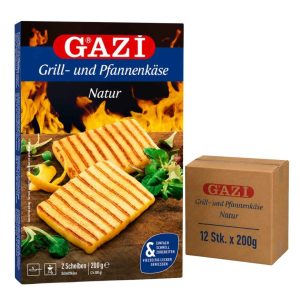 GAZI Grill- und Pfannenkäse Natur 12 x 200 g