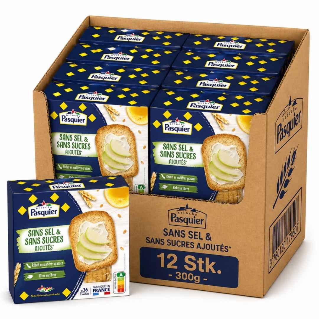 Brioche Pasquier Toast Ohne Salz & Zucker 12 x 300 g