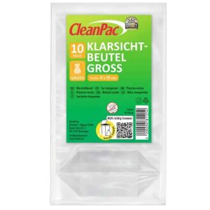 CleanPac Klarsichtbeutel Groß 110 x 19 cm 10 Stück