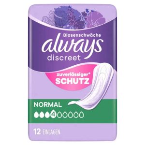 Always Discreet Inkontinenzeinlagen Normal 12 Stück