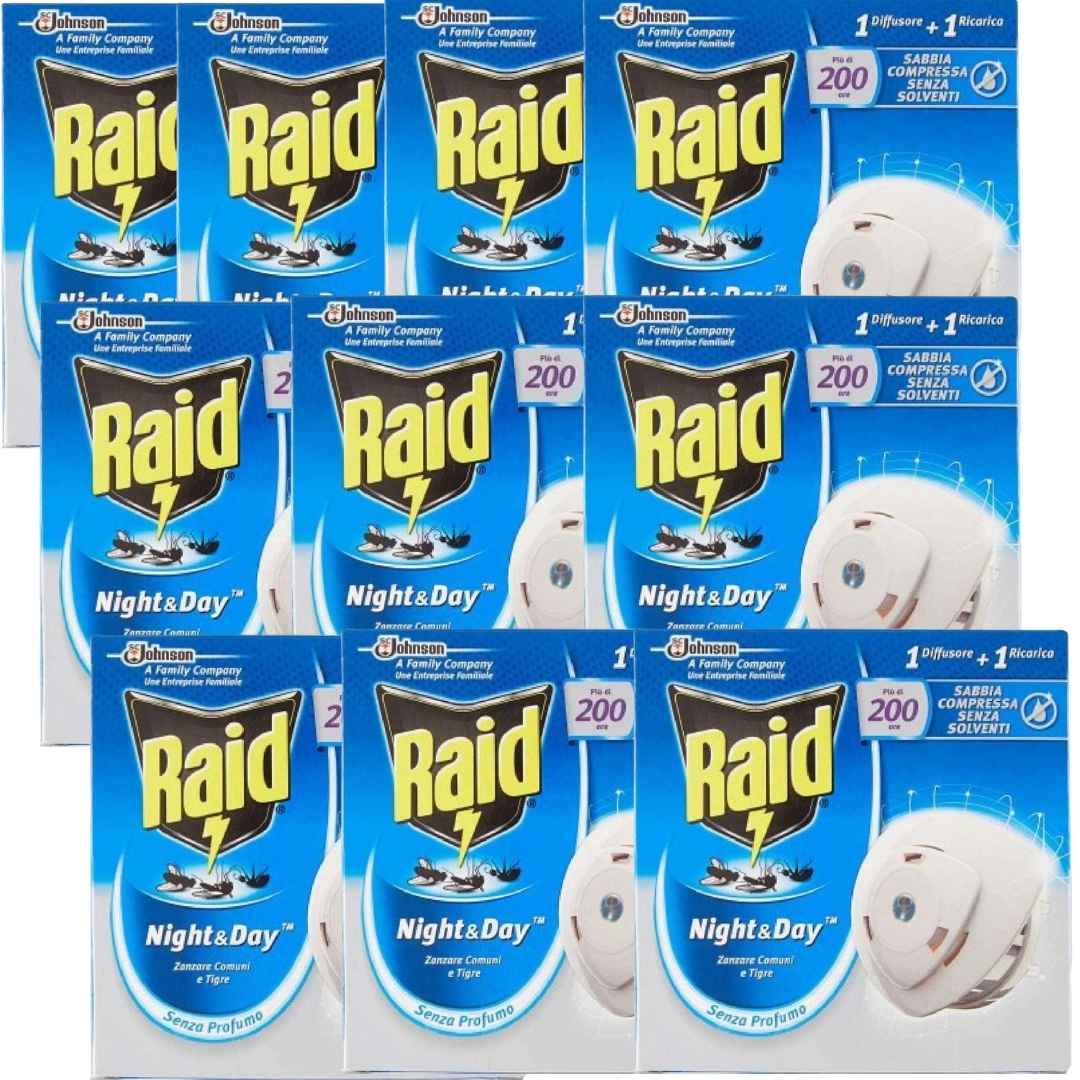 RAID Mückenverdampfer Tag & Nacht 10er Set