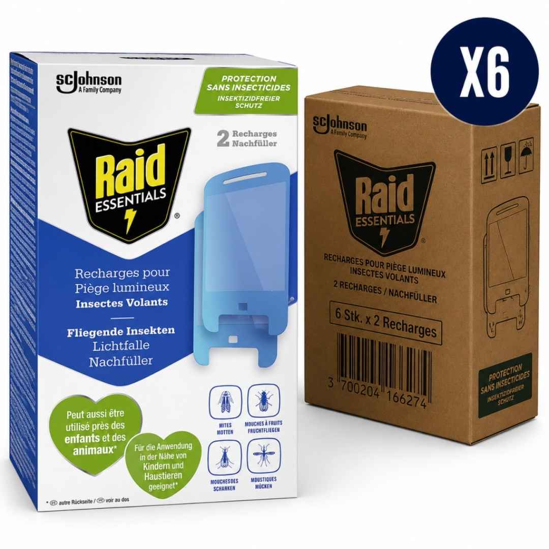 RAID Essentials Lichtfalle Nachfüllpads 6 x 2 Stück