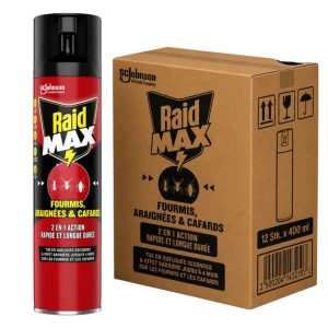 RAID Max Ameisen, Spinnen & Schaben Spray 2-in-1 12 x 400 ml