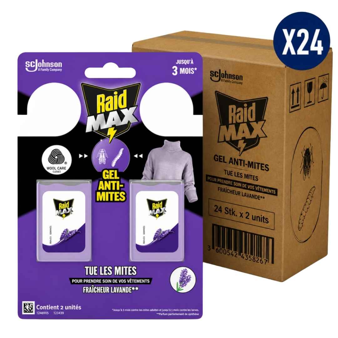 RAID Max Lavendel Motten-Gel 24 Stück