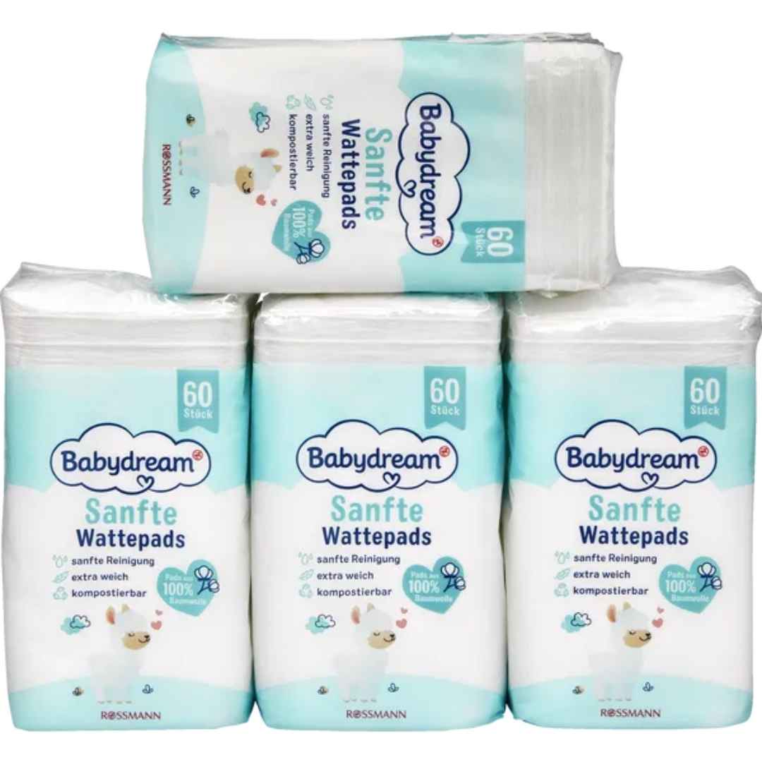 Babydream Wattepads Monatspack 240 Stück – Babypflege