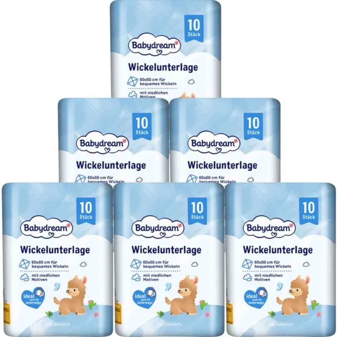 Babydream Wickelunterlagen Monatspack 60 Stück