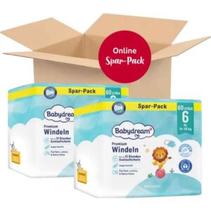 Babydream Premium Windeln Gr. 6 XL 120 Stück Monatsbox